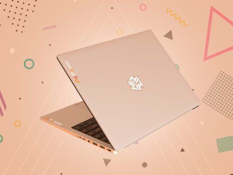 AI laptop with background